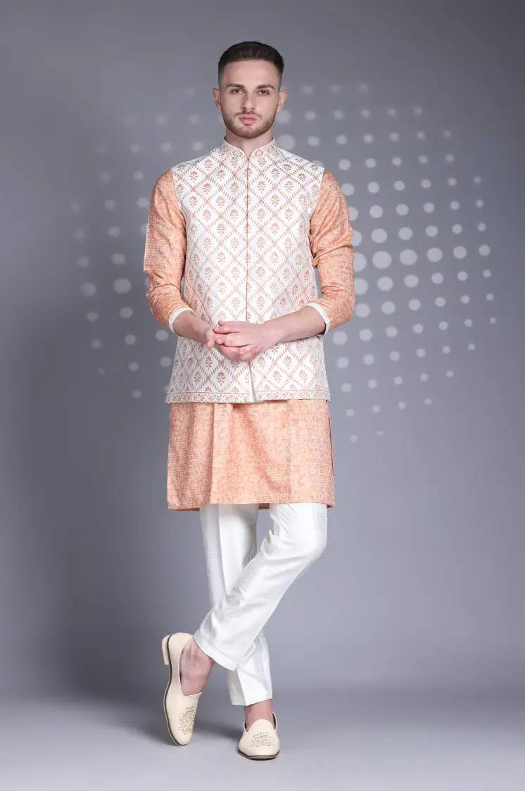 Pastel jacket set for festive occasions